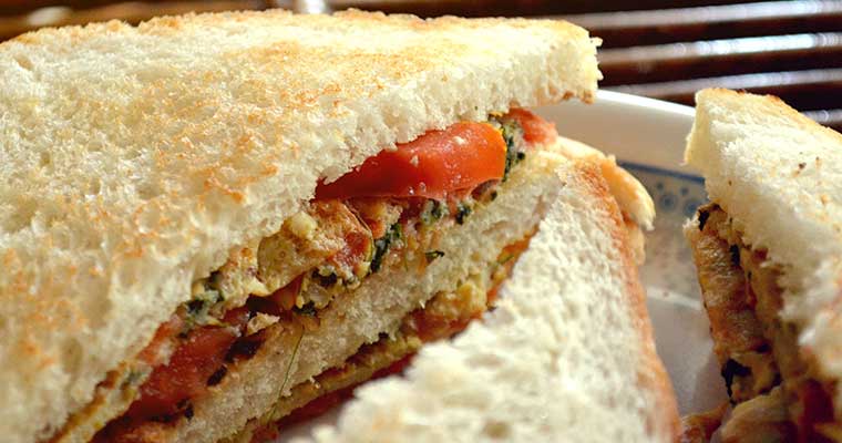 Federica – Sandwich di melanzane con cotto zucca e scamorza