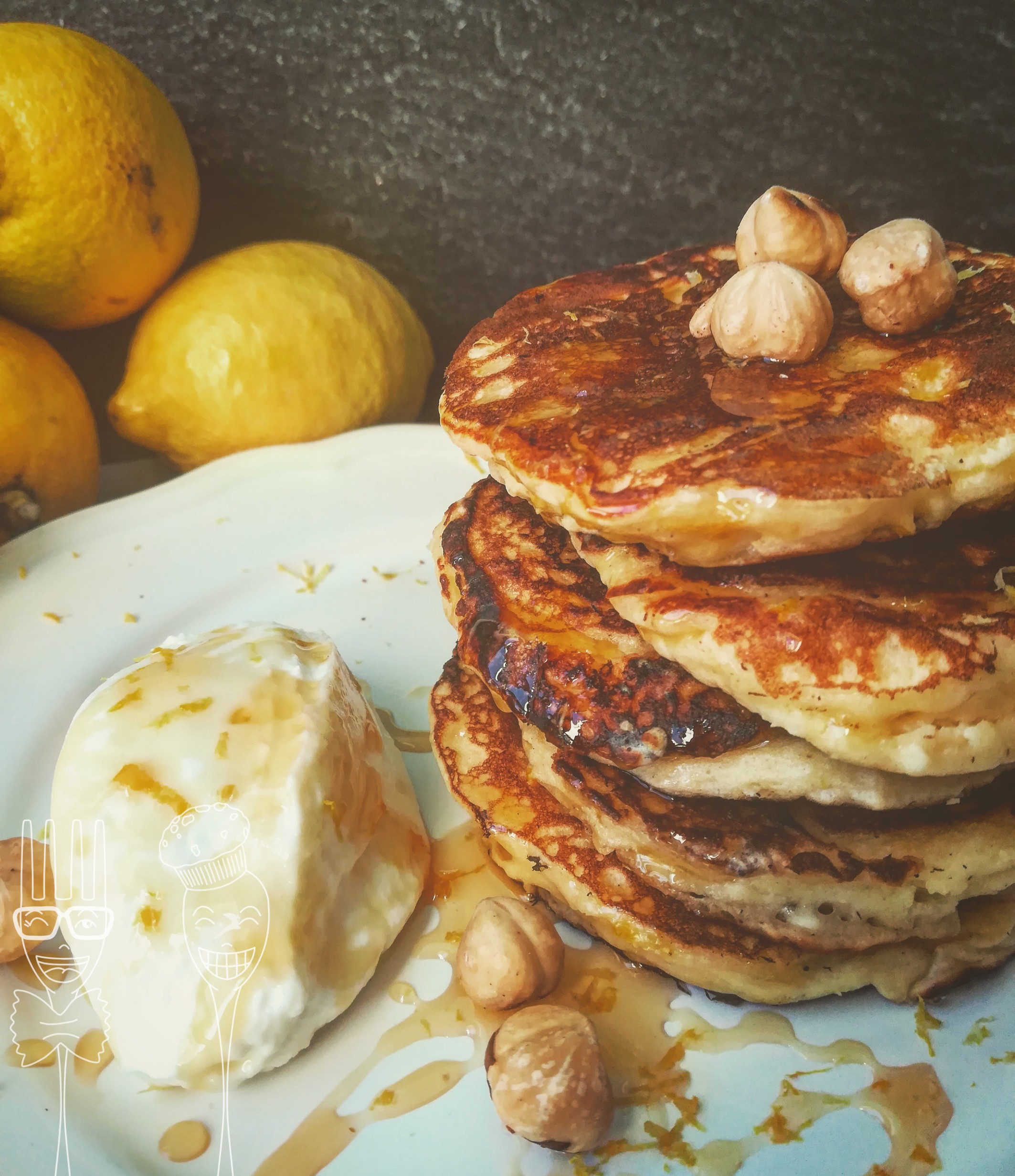 Pancakes alla ricotta e limone