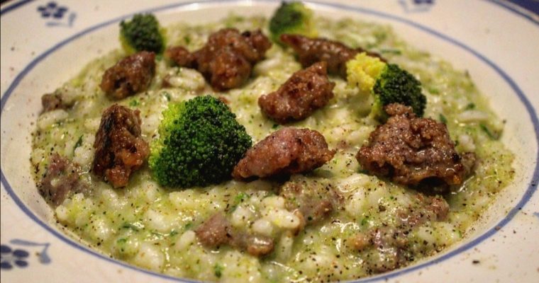 Risotto broccoli e salsiccia